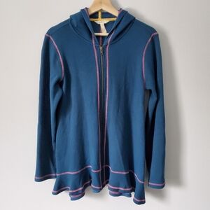 Matilda Jane Women's Be Present Tunic Hoodie Sz S Fleece-Lined Contrasting Pink